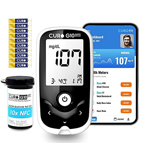 [CUROfit] CURO G10 Blood Glucose Diabetes Device Meter Kit NFC Enabled