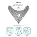 KiddyStar Organic Cotton Baby Bibs for Boys, Girls - Soft Drooling and Teething Bibs - Absorbent, Adjustable Bib for Toddlers