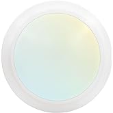 LUXRITE 6 Inch LED Disk Lights, Dimmable Flush Mount Ceiling Light, 5CCT Selectable 2700K 3000K 3500K 4000K 5000K, 12.5W, 1000LM, Surface Mount Light Fixture, Damp Rated, Energy Star, ETL