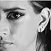 FRONAY Sterling Silver Mini Pearl Earrings for Women 3-4 mm, Second Piercings (Rhodium-plated-silver)