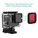 Kupton Red Filter for Kupton GoPro Hero 5 Housing Case