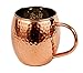 Alchemade Nickel Lined Copper Moscow Mule Mugs - 16 Oz Hammered Copper Barrel Mug Cup For Mules, Cocktails, Or Your Favorite Beverage - Keeps Drinks Colder, Longer