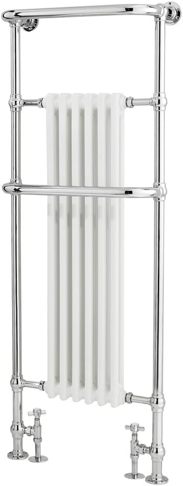 Radiador Toallero Tradicional - Cromado y Blanco - 1500mm x ...
