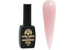 GLOBAL FASHION PROFESSIONAL Global Fashion Magic Extension Gel – Professional Builder Gel for Nail Extensions | Self-Leveling, Odorless, No Heat Spike, Long-Lasting, UV/LED Curing, Easy to Apply & Shape (13, 12ml)