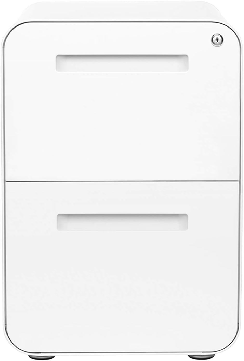 Stockpile 2-Drawer Modern Mobile File Cabinet, Commercial-Grade (White): Kitchen & Dining