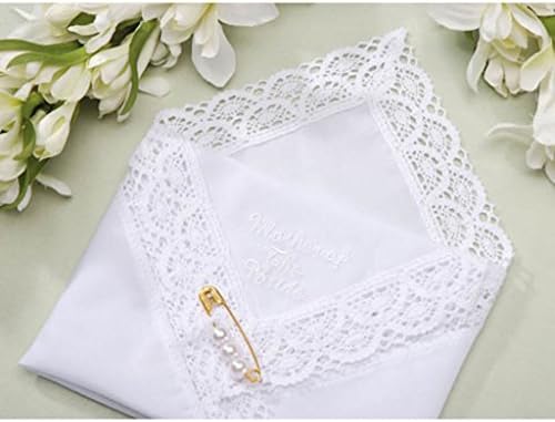 Wedding Party Bride Groom Mother of the Bride Hankie Handkerchief
