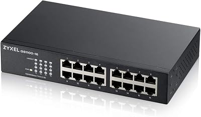 Zyxel GS1100-16 v3 16-Port Gigabit Ethernet Unmanaged Switch