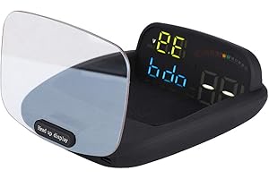 SANPYL , Universal Car HUD Large Screen Suitable for OBD and GPS Dual System OverSpeed Warning Car HUD Supports Stereo Imaging