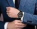 SONGDU Men Watch Chronograph Analog Quartz Sport Watch with Date and Milanese Mesh Strap