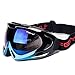 Feier Yusi Adult Professional Ski Goggles Snowmobile Snowboard Skate Snow Skiing Goggles with 100% UV400 Protection Bright lens TPC Frame Material Anti Sand Wind & UV Suitable Hiking Surfing Skiing