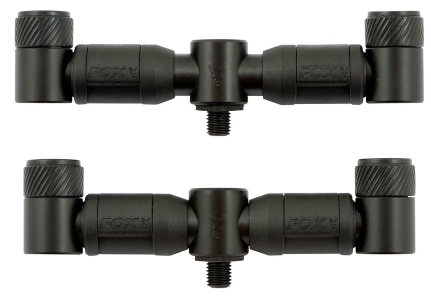 Fox Black Label 2 Rod Adjustable Buzz Bars, 150mm & 180mm, Aluminium, QR System, Fishing