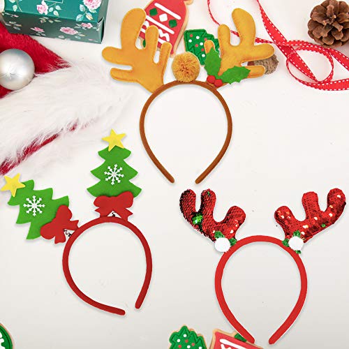 Kiddokids 9 Christmas Headbands Designs Xmas Holiday Prop Photo Booth Decor Party Favors Decoration - Thumbnail 2