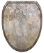 Toilet Tattoos, Toilet Seat Cover Decal, Silver Stone, Size Elongated