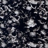 Hydrographic Film - Water Transfer Printing - Hydro Dipping -Smokey Skulls - 1 Meter