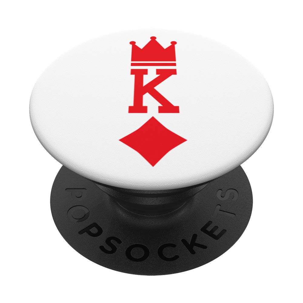 King of Diamonds Playing Card Halloween Costume PopSockets PopGrip: Swappable Grip for Phones & Tablets
