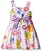 Youngland Girls' Daisy Printed Shantung A-Line Special Occasion Dress