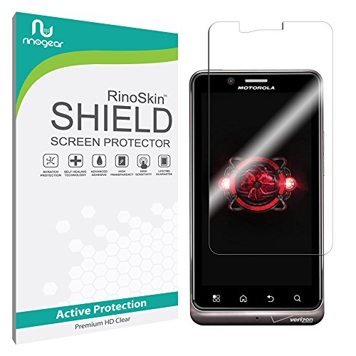 Motorola Droid Bionic Screen Protector [Military-Grade] RinoGear Premium HD Invisible Clear Shield w/ Lifetime Replacements