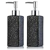 FARI Hand & Dish Soap Dispenser, 12 Ounces Square Refillable Premium Glass Pump Bottle for Bathroom Vanity Countertop… 51XnIf3WYAL. SS100