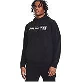 Under Armour Men's Rival Fleece Camo Chest Stripe Hoodie XL-Tall (US, Alpha, X-Large, Regular, Regular, Black)