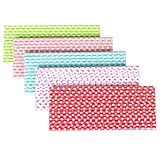 2013newestseller 125pcs Party Wedding Birthday 5 Colors Paper Dot Drinking Straw