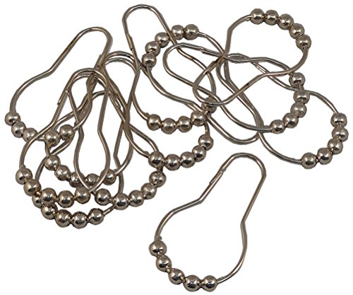 Bluedot Trading Rollerball Shower Curtain Rings, Set of 12