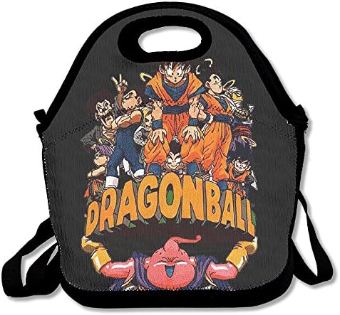 DSYBTV Lunch Bag Dragon Ball Z Lunch Tote Lunch Box For Women Men Kids With Adjustable Strap