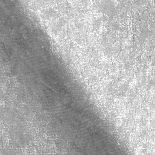 Ben Textiles Stretch Panne Velvet Velour Fabric by The Yard, White