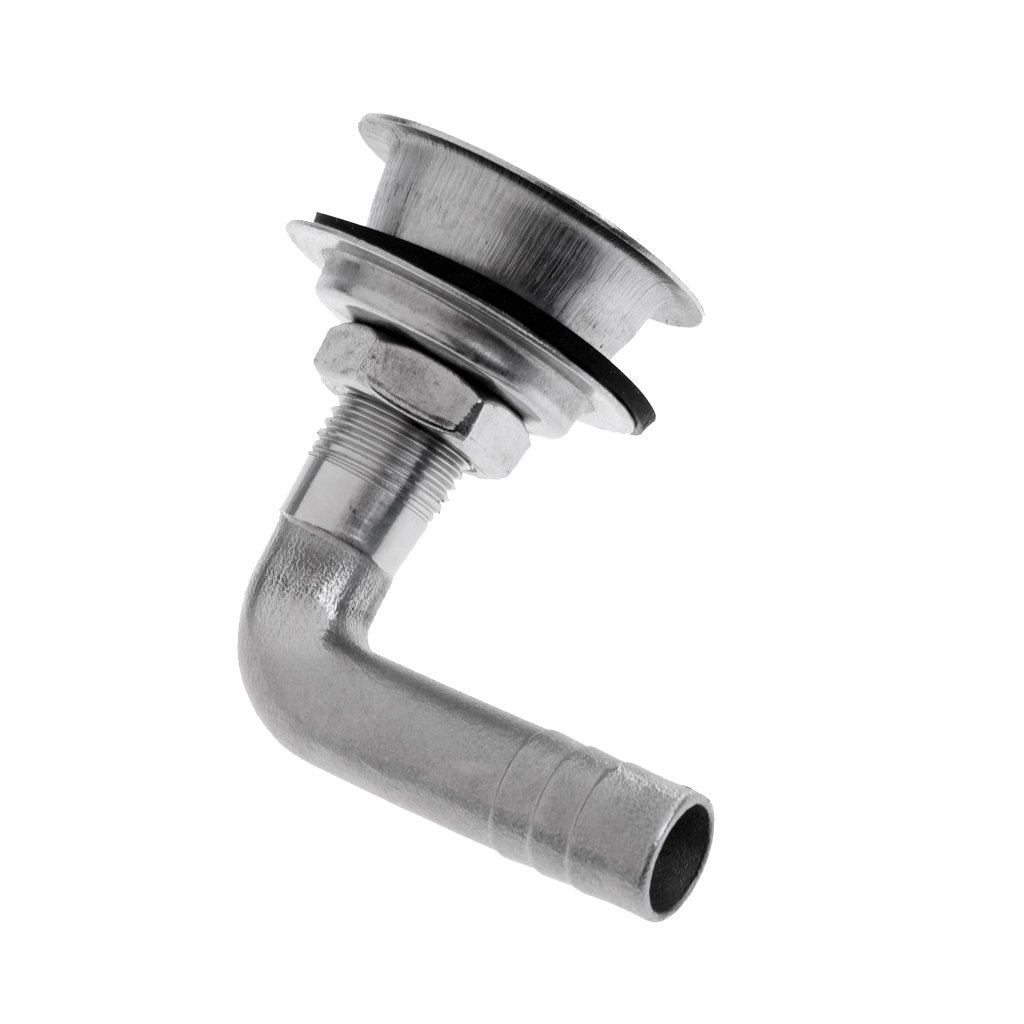 5/8" Marine Boat Fuel Gas Tank Vent Stainless Steel Flush Mount 90