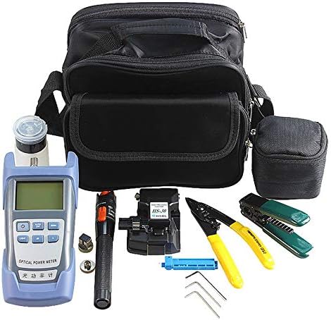 Fiber Optic FTTH Tool Kit with HS-30 Fiber Cleaver Optical Power Meter 10km Visual Fault Locator SETS