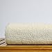 Luxury Hotel & Spa Towel 100% Genuine Turkish Cotton Bath Towels - Beige - Dobby Border - Set of 4