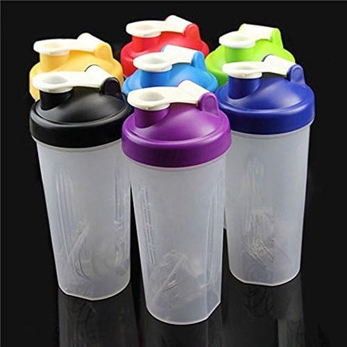 Fifistore 600ml Cute Shake Gym Protein Shaker Mixer Cup Bottle Drink Whisk Ball 1 pcs