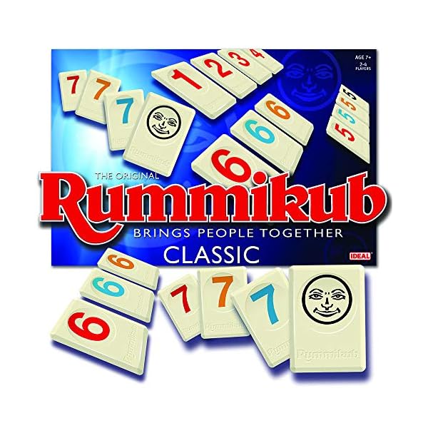 Rummikub-Classic-Game-from-Ideal IDEAL | Rummikub Classic game: Brings people together | Family Strategy Games | For 2-4 Players | Ages 7+