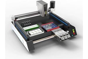 AIXUN Desktop SMT Pick and Place Machine, High-speed Fully Automatic Dual Vision Surface Mounter, Equipped with 3 Cameras and 3 Three-position Electric Feeders
