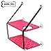 YIAN BABY Cat Window Perch Hammock With Upgraded Version 4 Big Suction Cups Holds Up To 35lbs Pets Flexible Durable Pet Cat Seat Bed Perch (Red, Double)