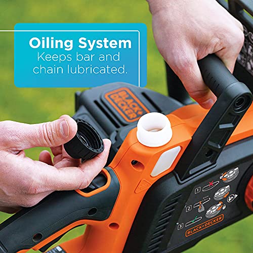 BLACK+DECKER 20V MAX Chainsaw Kit, Cordless, 10 inch, ToolFree Chain