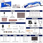 Rotary-Tool-Kit-APEXFORGE-Tool-with-MultiPro-Keyless-Chuck-and-Flex-Shaft-172-Accessories-4-Attachments-Carrying-Case-Combitool-for-Craft-Projects-DIY-Creations-Cutting-Engraving-M6-Blue