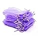Pack of 50 Light Purple Organza Drawstring Pouches Wedding Party Favors Wrap Bags (2.95x3.43