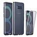 Galaxy S8 Plus Case, LONTECT Soft TPU Crystal Clear Slim 360 Degree Full Body Protective Cover Case for Samsung Galaxy S8 Plus - Grey Clear