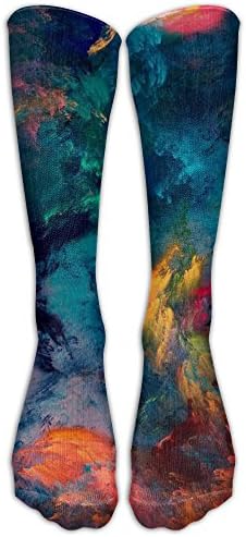 Fashion Space Colorful Calf High Socks Casual Sports Socks