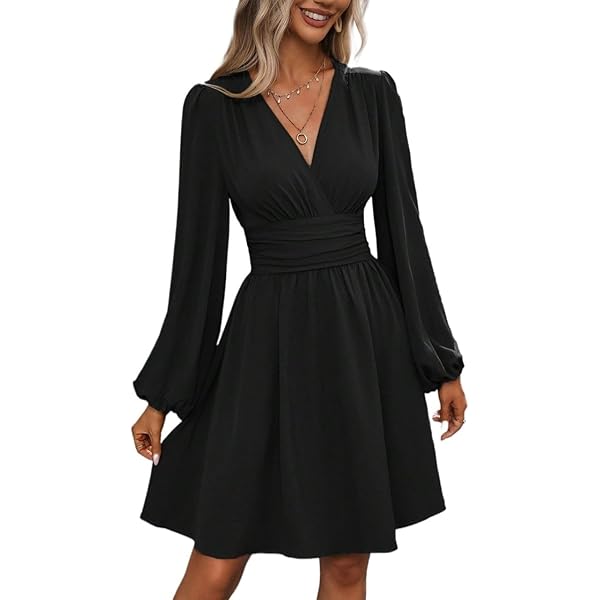 Amazon.com: Kaximil Women's Crew Neck Long Sleeve Corset Mini Dress Ruffle Hem Short Party Club Dresses, Small, Black : Clothing, Shoes & Jewelry Amazon.com: Kaximil Women's Crew Neck Long Sleeve Corset Mini Dress Ruffle Hem Short Party Club Dresses, Small, Black : Clothing, Shoes & Jewelry