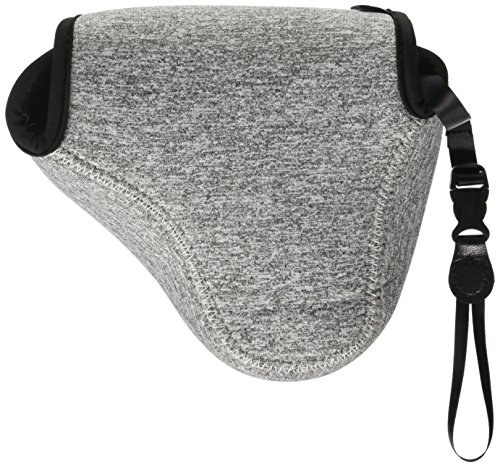 JJC OC-S2BG Dark Gray Mirrorless Camera Pouch for Sony A6300/A6000/A5100/A5000 with 18-55mm/50mm F1.8 OSS Lens, Fujifilm X-M1/X-T10 with 16-50mm Lens