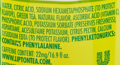 LIPTON DIET GREEN TEA CITRUS, 16.9 FL OZ BOTTLES (PACK OF 12)