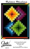Twister Illusions Quilt Pattern by Quilt Moments - 3 Sizes - Baby, Throw, Queen