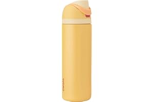 Owala Disney Princess FreeSip Insulated Stainless Steel Water Bottle with Straw for Sports and Travel, BPA-Free Sports Water Bottle, 24 oz, Belle