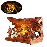 UNOMOR Nativity Scene Set for Christmas Decoration, Set of One, Durable Resin Made, 8.5-Inch