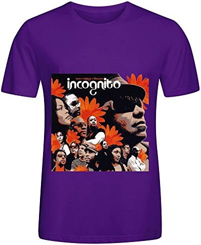 Incognito Bees Things Flowers Tour Hits Mens Crew Neck Customized Shirt Purple