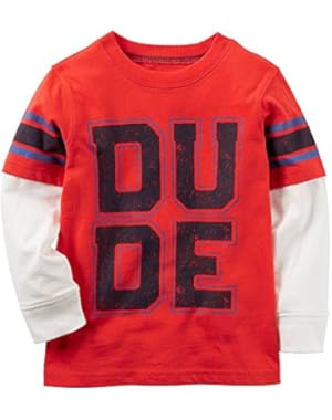 Boys' Mock-Layered Long Sleeve 