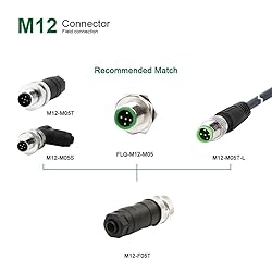ECARCONETS M12 Sensor Connector 5 Pin Female A