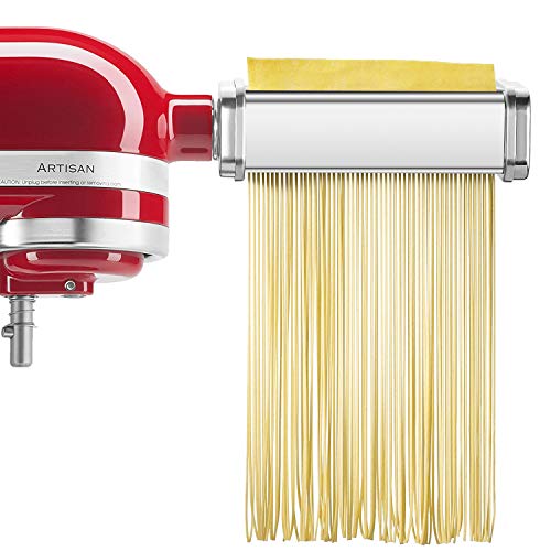 InnoMoon 3Piece Pasta Roller & Cutters Attachments Set for KitchenAid