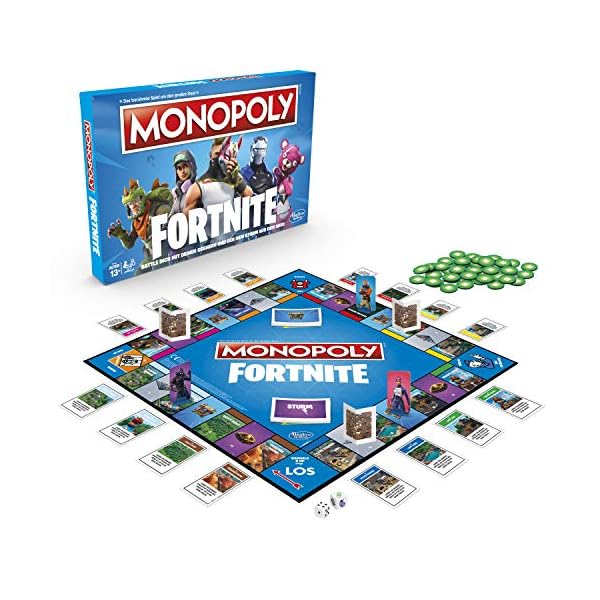 Hasbro Monopoly E6603100 Monopoly Fortnite Edition, Familienspiel, Multicolor
